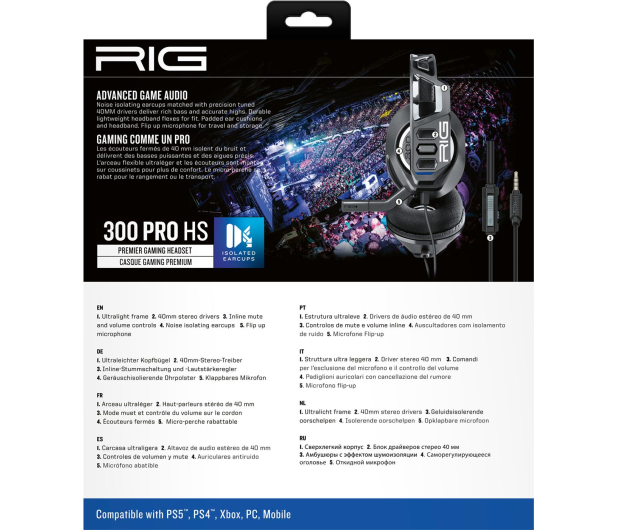 Nacon RIG300PROHS - czarne - 1117989 - zdjęcie 4